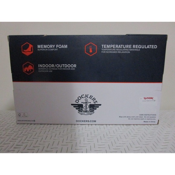 New in Box Docker's Men's Slippers Memory Foam Dark Brown Size M (8-9) - Picture 5 of 10